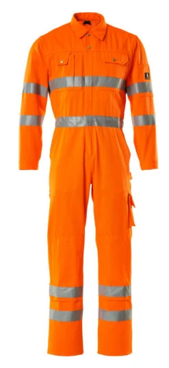 Mascot Utah Hi-Vis Work Boilersuit Coveralls Orange (Various Sizes)