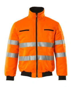 Mascot Alaska Hi-Vis Pilot Work Jacket Orange (Sizes S-4XL)