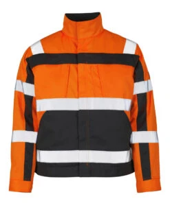 Mascot Cameta Hi-Vis Work Jacket Orange/Grey (Sizes S-4XL)