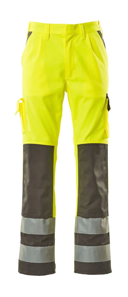 Mascot Olinda Hi-Vis Work Trousers Yellow/Grey (Various Sizes)