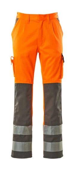 Mascot Olinda Hi-Vis Work Trousers Orange/Grey (Various Sizes)