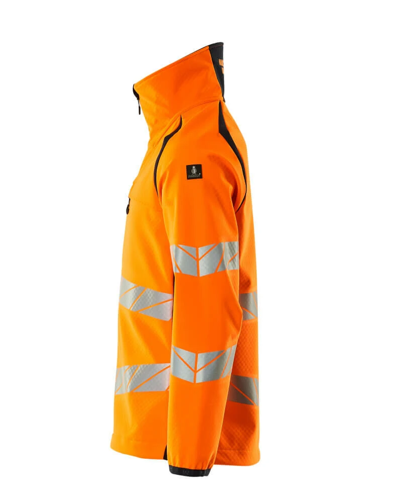 Mascot Hi-Vis Softshell Work Jacket Orange/Navy (Sizes S-4XL) - Image 2