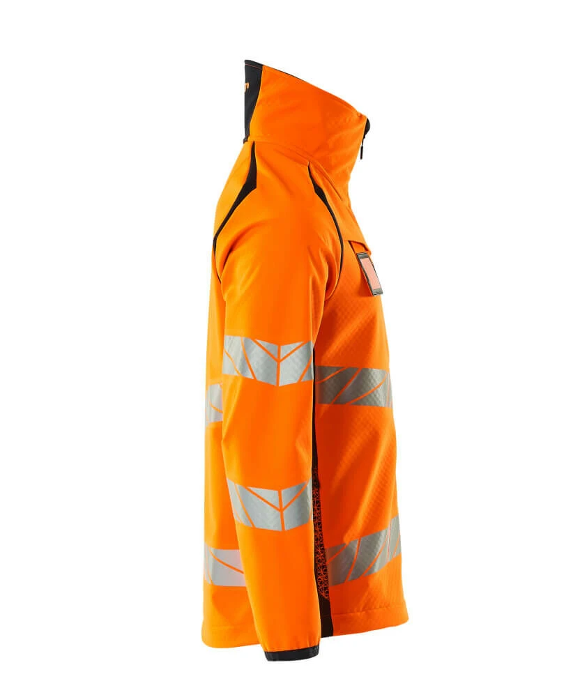 Mascot Hi-Vis Softshell Work Jacket Orange/Navy (Sizes S-4XL) - Image 3