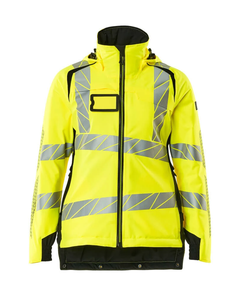 Mascot Womens Hi-Vis Waterproof Winter Work Jacket Yellow/Black (Sizes XS-5XL)