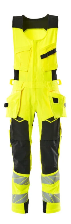 Mascot Hi-Vis Combi Suit Coverall Yellow/Black (Various Sizes)