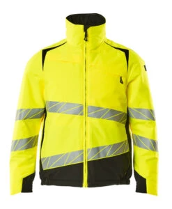 Mascot Hi-Vis Winter Work Coat Jacket Yellow/Black (Sizes XS-5XL)