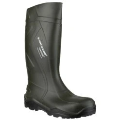 Dunlop Purofort Plus Wellington Boots Green (Sizes 6-14)