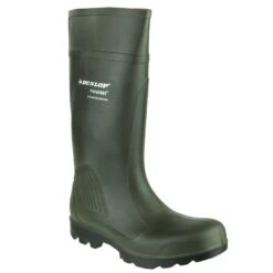 Dunlop Purofort Professional Wellington Boots Green (Sizes 6-13)
