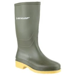 Dunlop Dulls Childrens Wellington Boots Green (Sizes 10-6.5)
