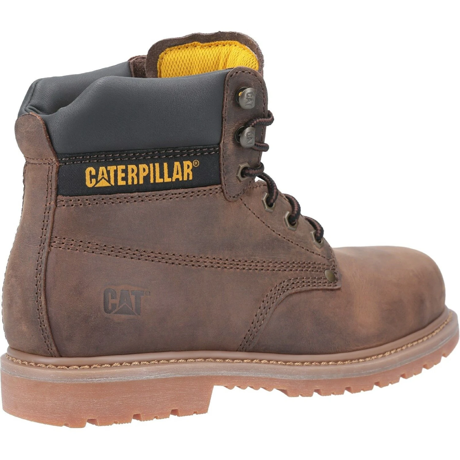 Caterpillar Powerplant Safety Work Boots Brown (Sizes 6-13) - Image 2