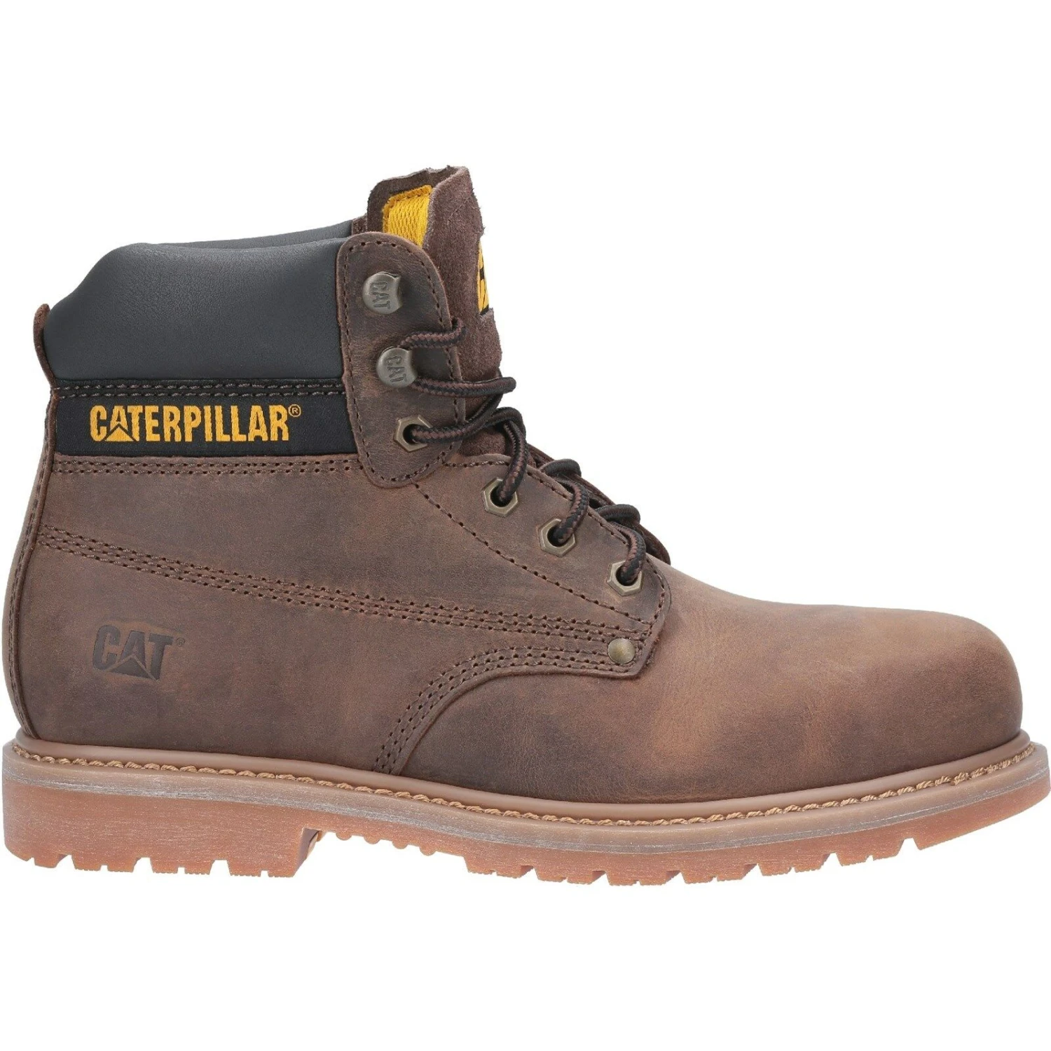 Caterpillar Powerplant Safety Work Boots Brown (Sizes 6-13) - Image 4
