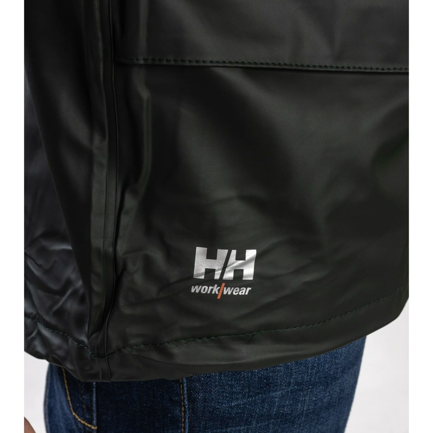 Helly Hansen Voss Waterproof Work Jacket Green (Sizes S-2XL) - Image 4
