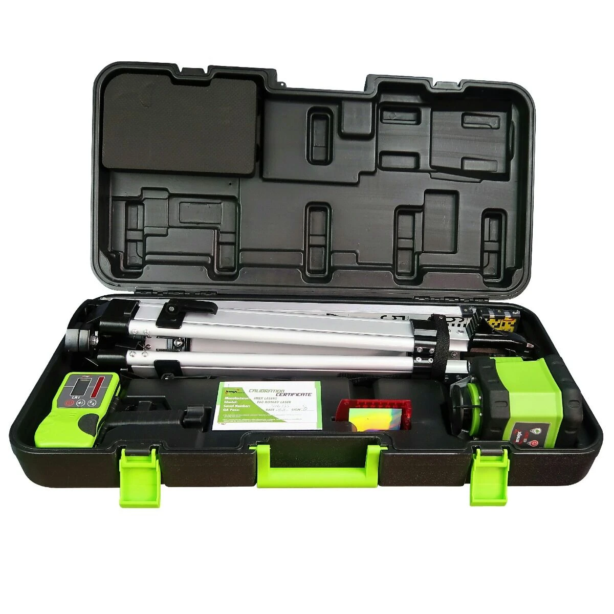 Imex E60 Cordless Rotating Laser Level Kit With Staff & Tripod - Image 4