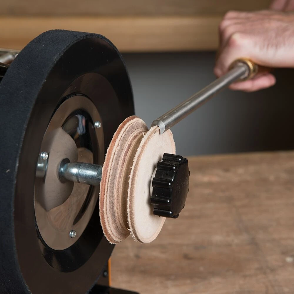 Triton TWSLHW Profiled Leather Honing Wheel For TWSS10 Whetstone Sharpener - Image 2