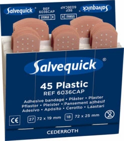 Salvequick Waterproof Plasters Refill Pack (Pack Of 6)