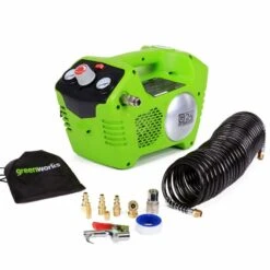 Greenworks G24AC Cordless 24v Air Compressor 8bar/115psi With Accessories Bare Unit
