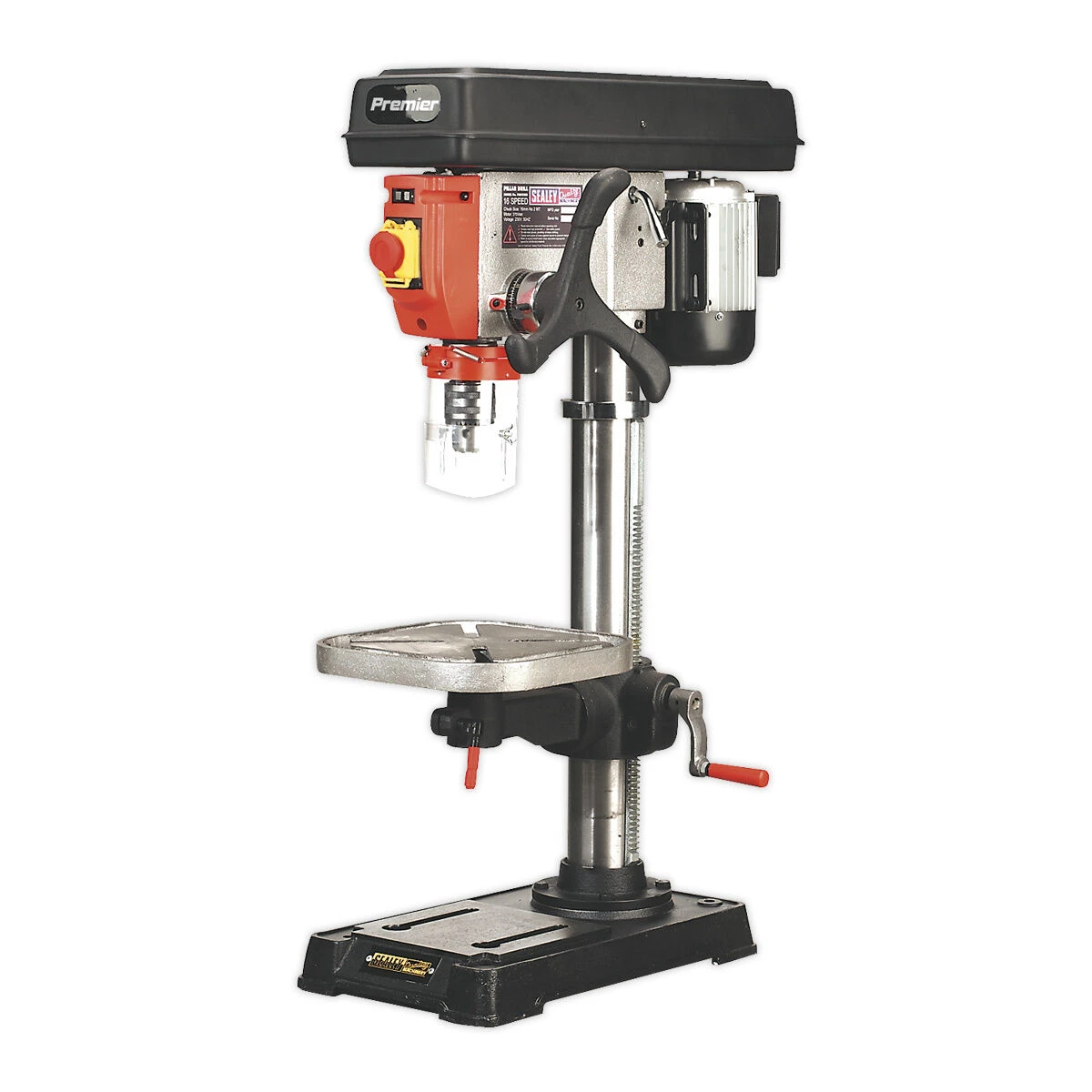 Sealey Premier Bench Pillar Drill 16-Speed With Integral Light 240v 1050mm