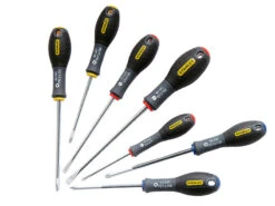 Stanley FatMax Slotted Phillips & Pozidriv Screwdriver Set 7-Piece