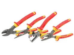 Stanley FatMax VDE Electricians Combination Diagonal Wire Stripping Pliers Set 4-Piece