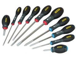 Stanley FatMax Slotted & Pozidriv Screwdriver Set 10-Piece