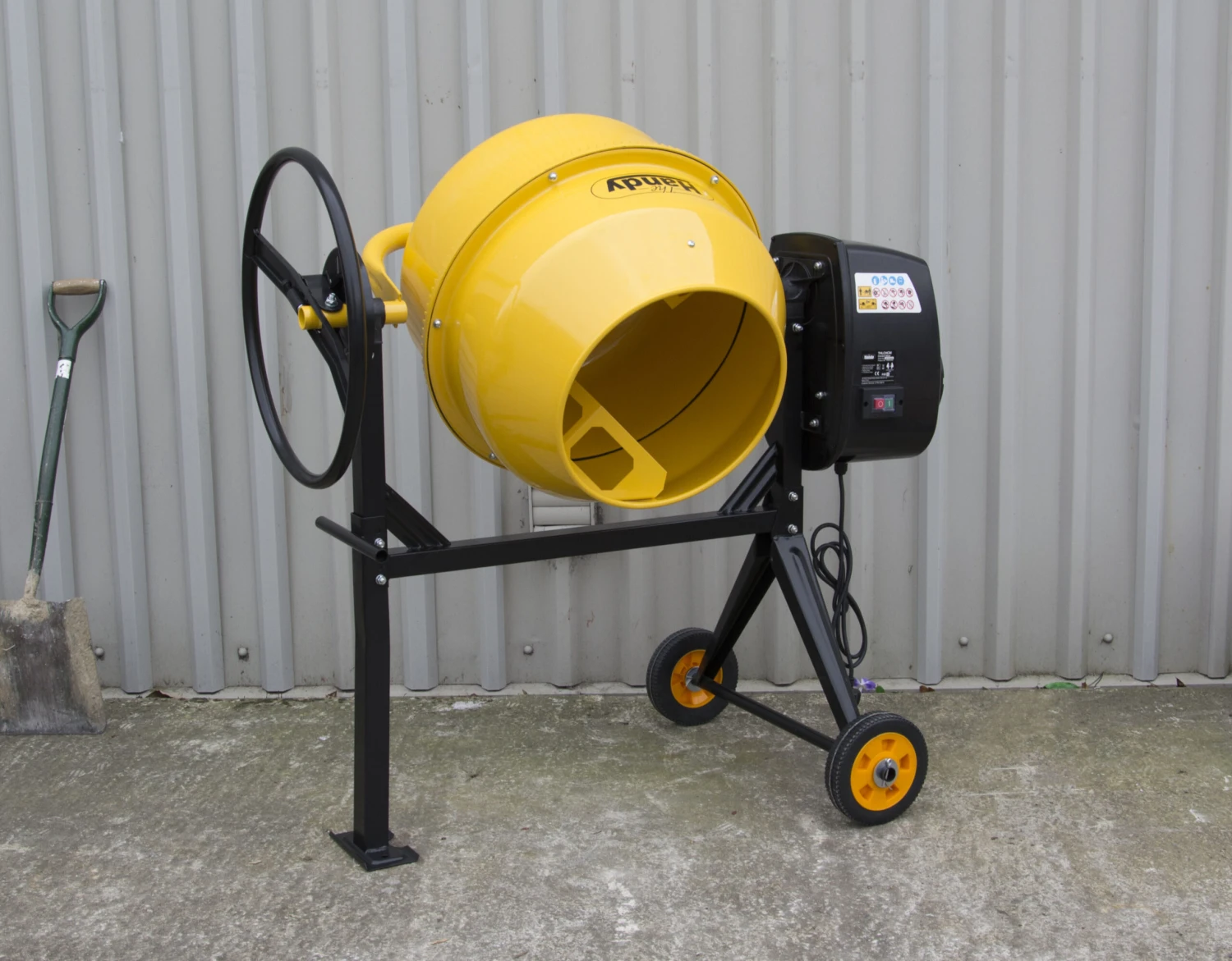 Handy LCHCM H-Frame Electric Drum Cement Mixer Minimix 240v - Image 2