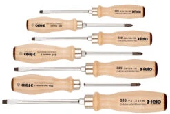 Felo Wooden Handle Screwdriver Set 7-Piece