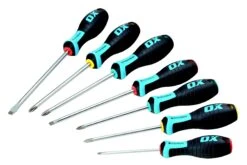 OX Pro Magnetic Tipped Slotted Flared Screwdriver (Various Sizes)