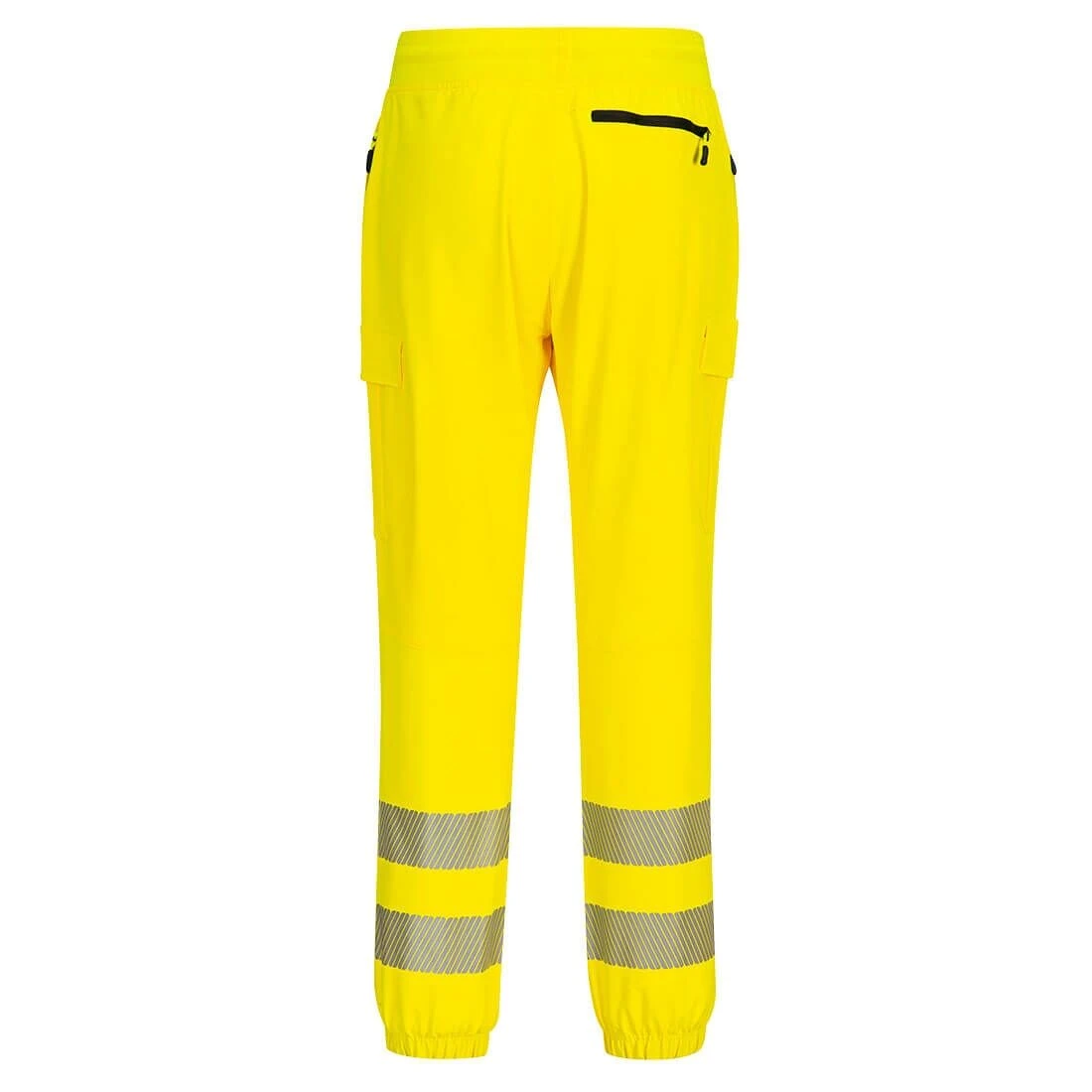 Portwest KX3 Hi-Vis Flexi Jogger Work Pants Yellow/Black (Sizes S-3XL) - Image 2