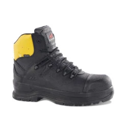 Rock Fall RF900 Power Safety Work Boots Black/Yellow (Sizes 5-13)