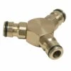 Silverline 3-Way Hose Connector Brass 1/2in Male