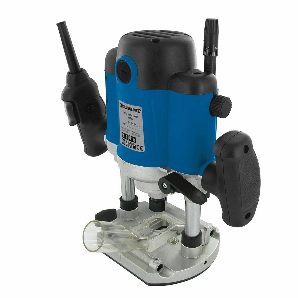 Silverline DIY 1500w 1/2in Plunge Router 240v - Image 2