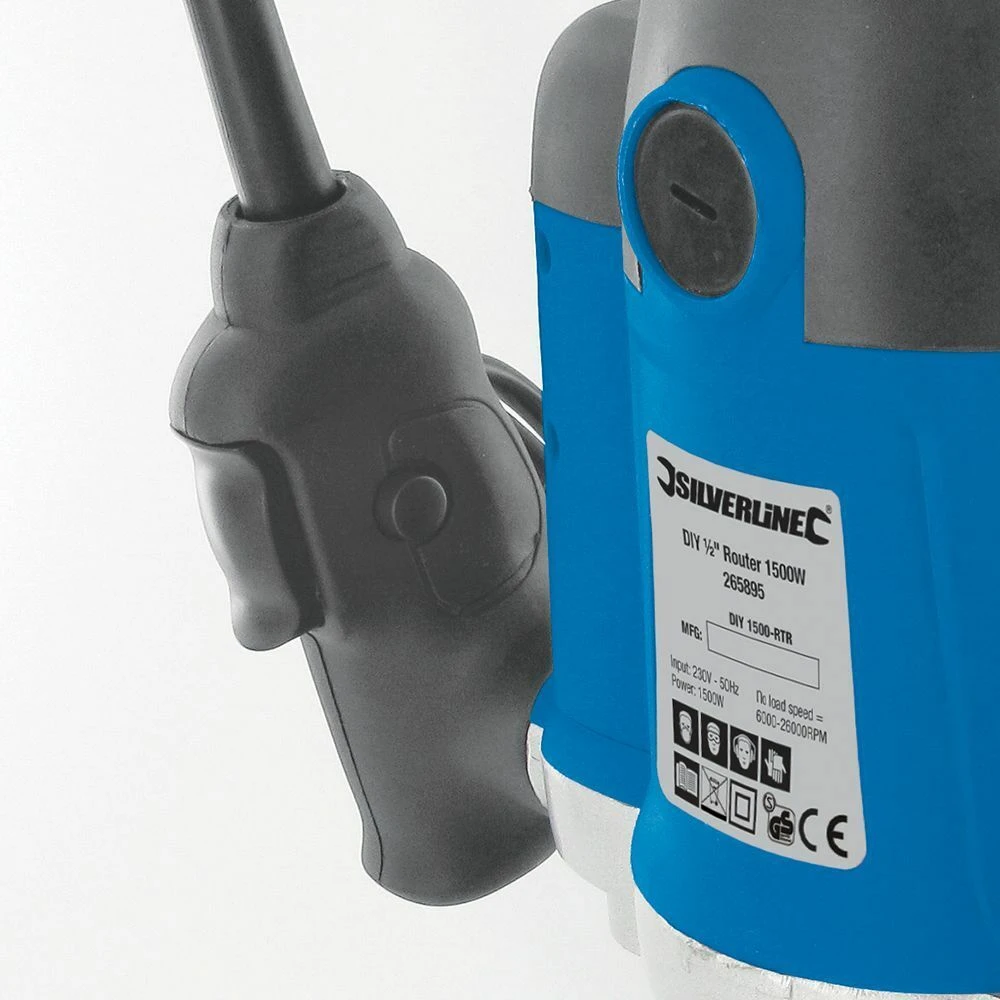Silverline DIY 1500w 1/2in Plunge Router 240v - Image 4