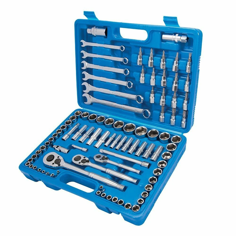 Silverline Mechanics Tool Set 90 Piece