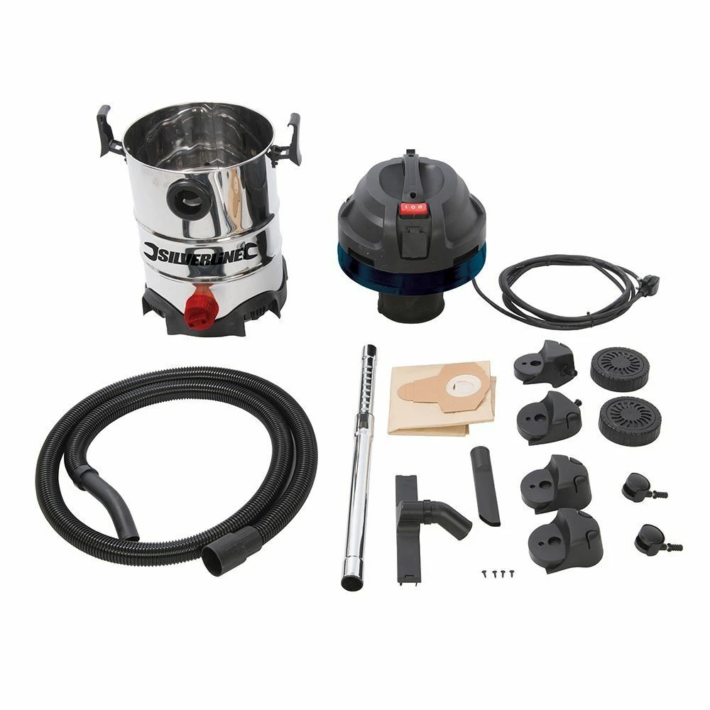 Silverline Silverstorm 1250w Wet & Dry Vacuum Cleaner 30Ltr - Image 3