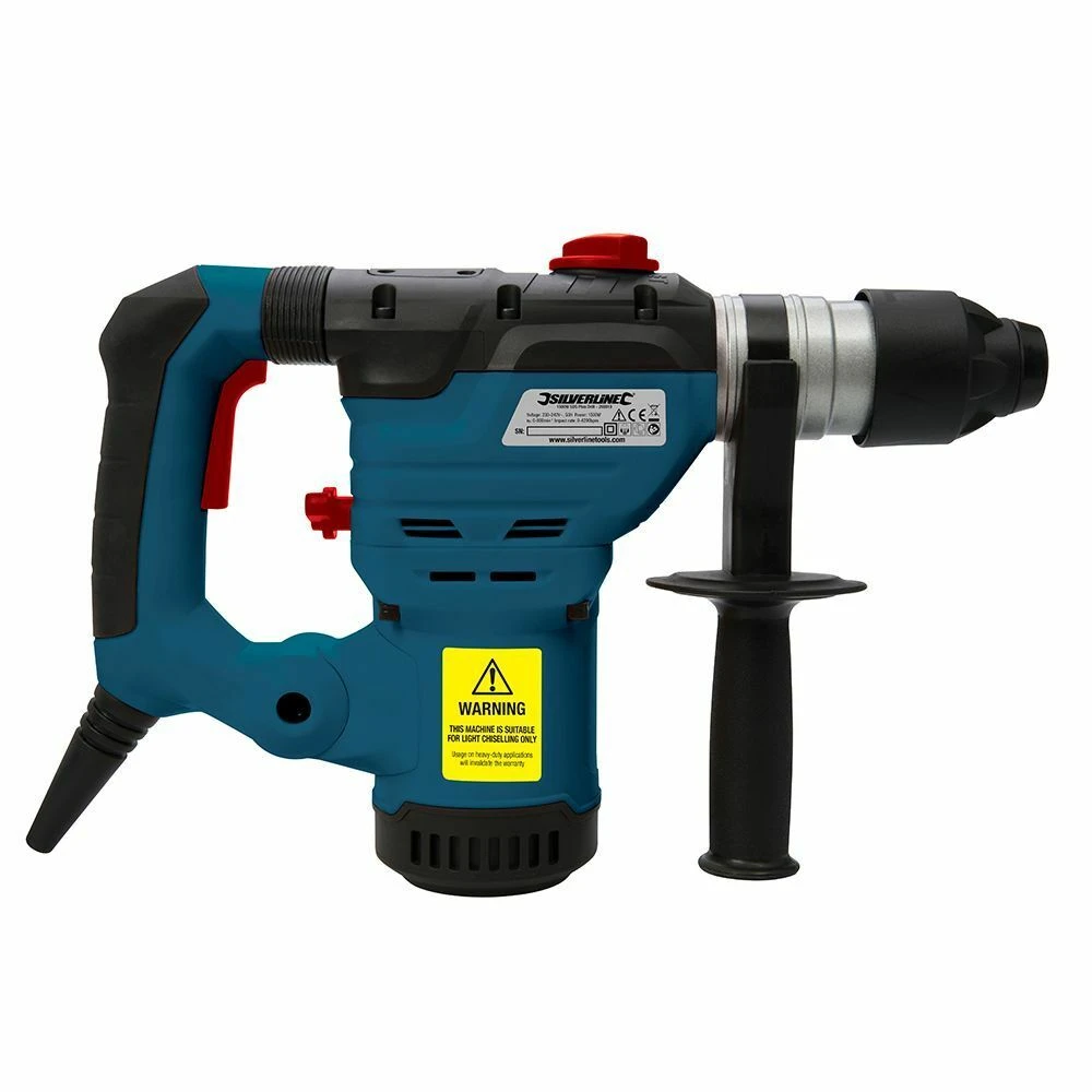 Silverline Silverstorm 1500w SDS Plus Combi Hammer Drill 240v - Image 5
