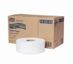 Tork 2-Ply Advanced 3in Core Mini Jumbo Toilet / Lavatory Roll (Case Of 6)