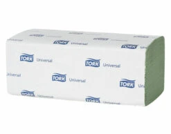 Tork Universal Paper Hand Towels Green,1-Ply, Zig Zag Fold (150 Towels, Case Of 20)