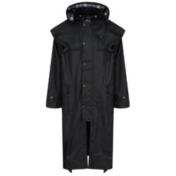 Regatta Professional Cranbrook Wax Coat Jacket Black (Sizes S-3XL)