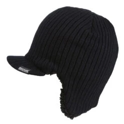 Regatta Professional Anvil Peaked Beanie Hat Black